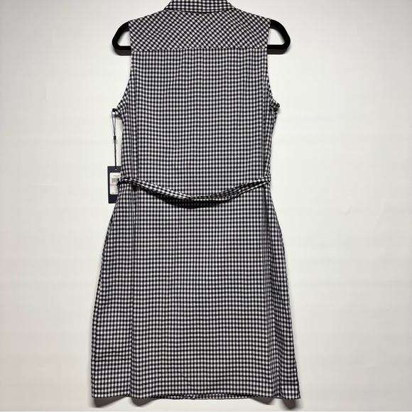 ✨Tommy Hilfiger Women's Gingham-Print Belted Woven Dress Size 6 - Picture 3 of 16